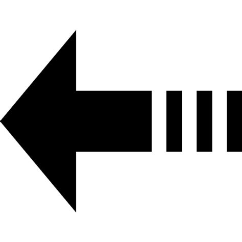 Arrow straight pointing to left - Free arrows icons